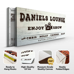 Enjoy the Show Family Cinema Sign