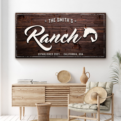 Family Ranch Sign