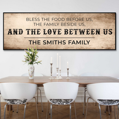 Family Blessing: Bless the Food Sign