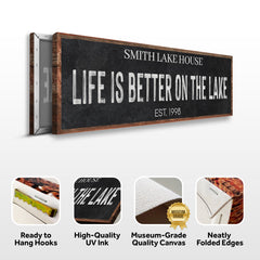 Life Is Better On The Lake Sign III