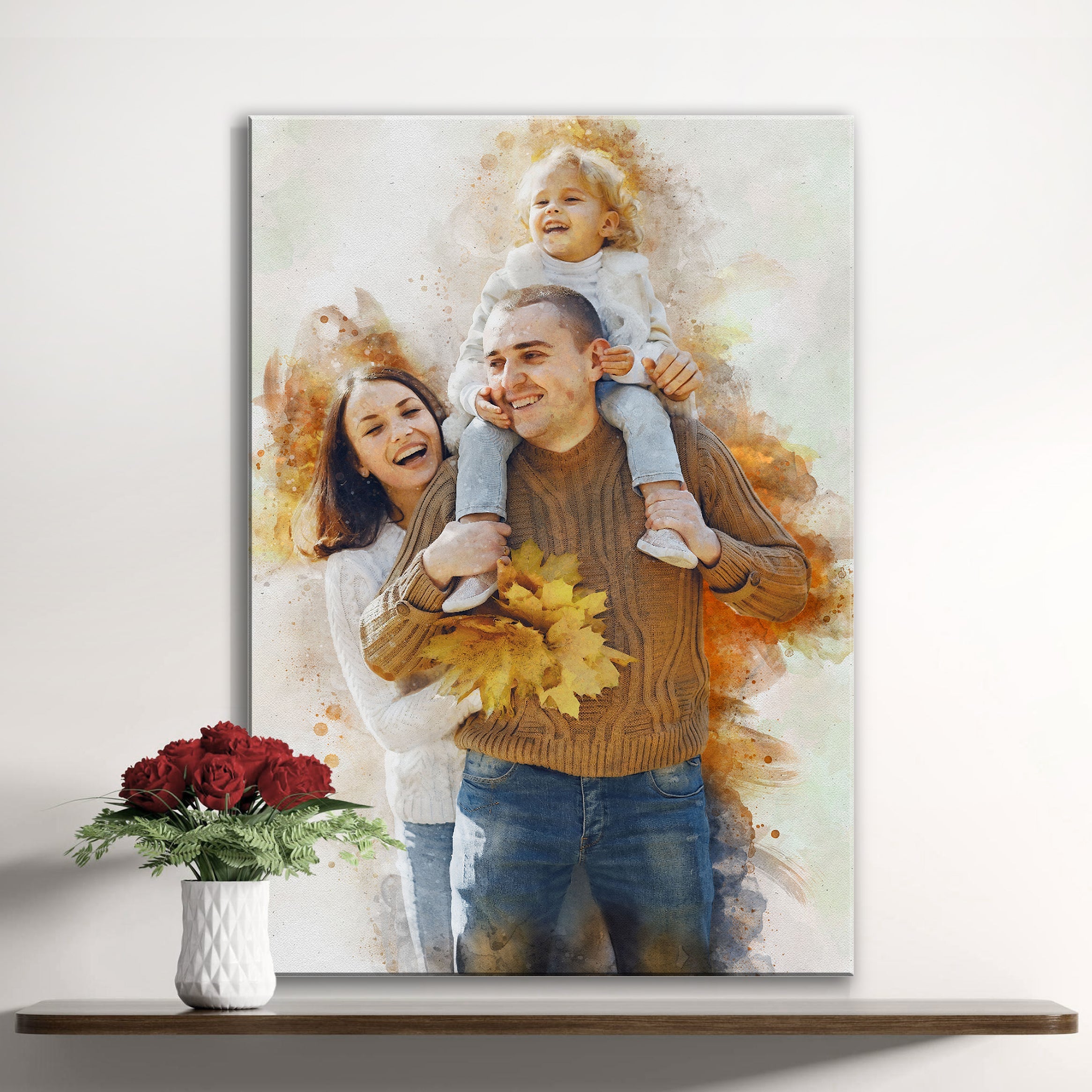 Custom Family Watercolor Portrait