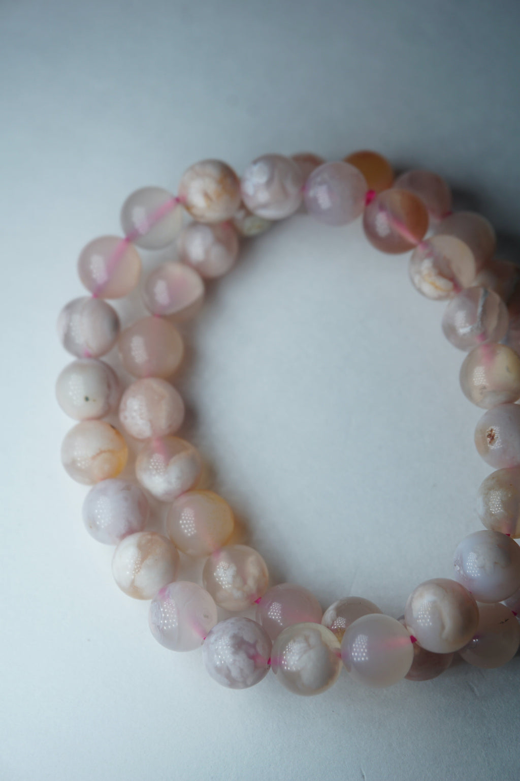 flower agate crystal bracelet
