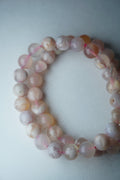 flower agate crystal bracelet