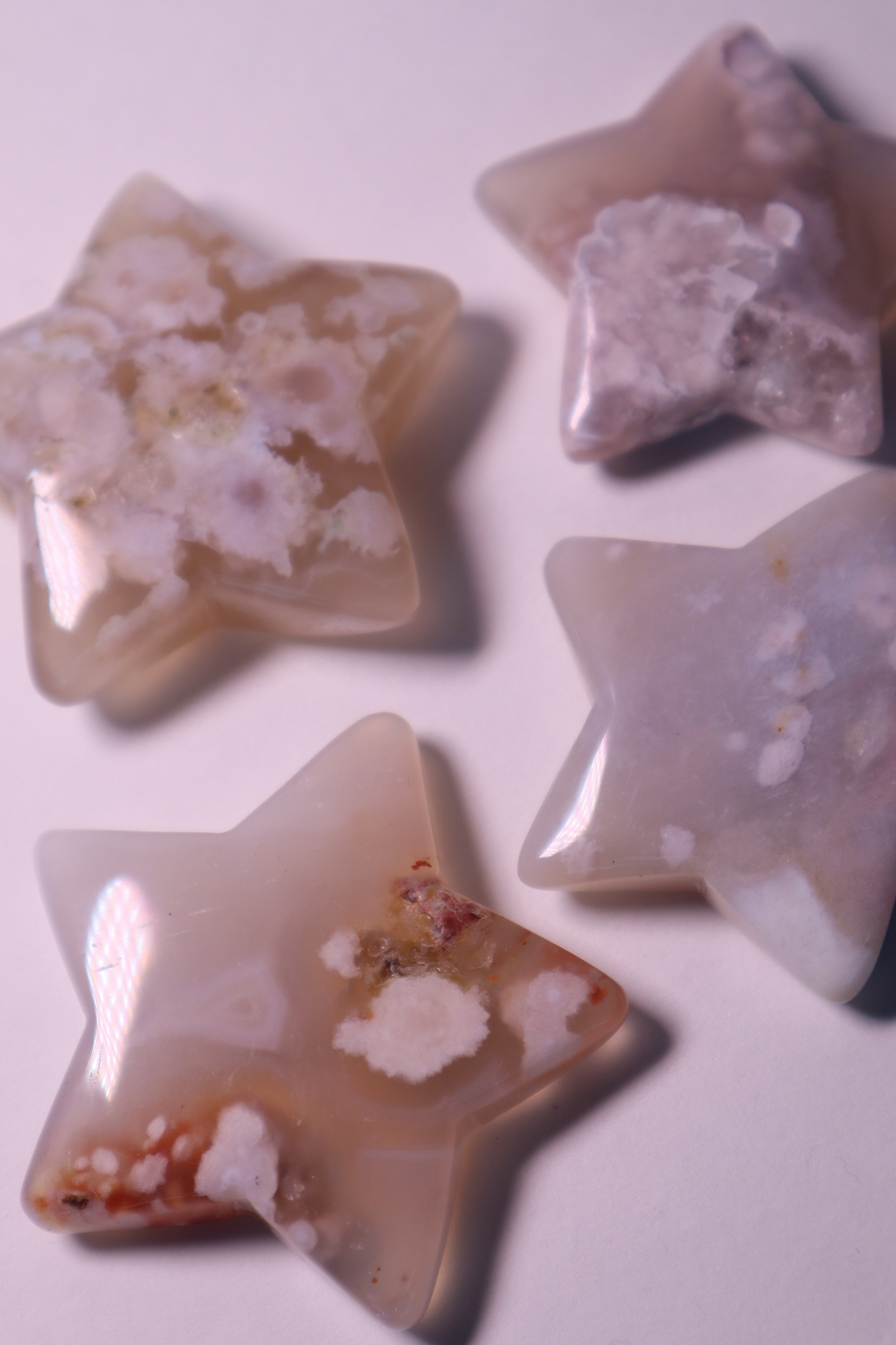 flower agate crystal star