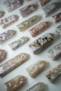 flower agate crystal tower
