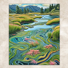 Canvas Print: "Flowing Serenity"