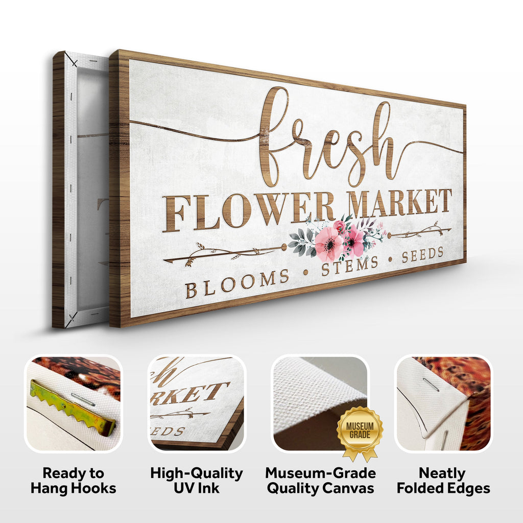 Fresh Flower Market Sign