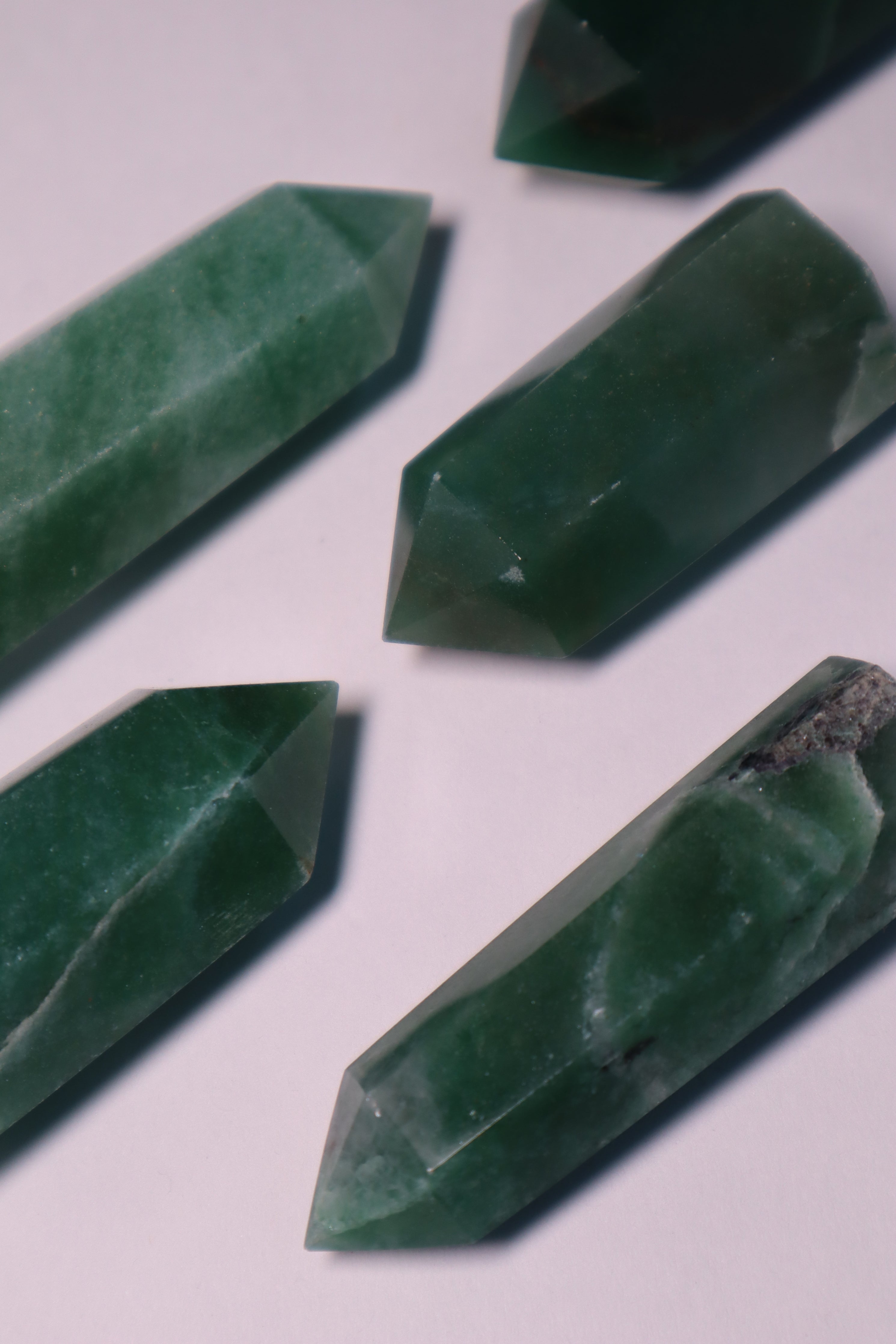 green aventurine crystal tower