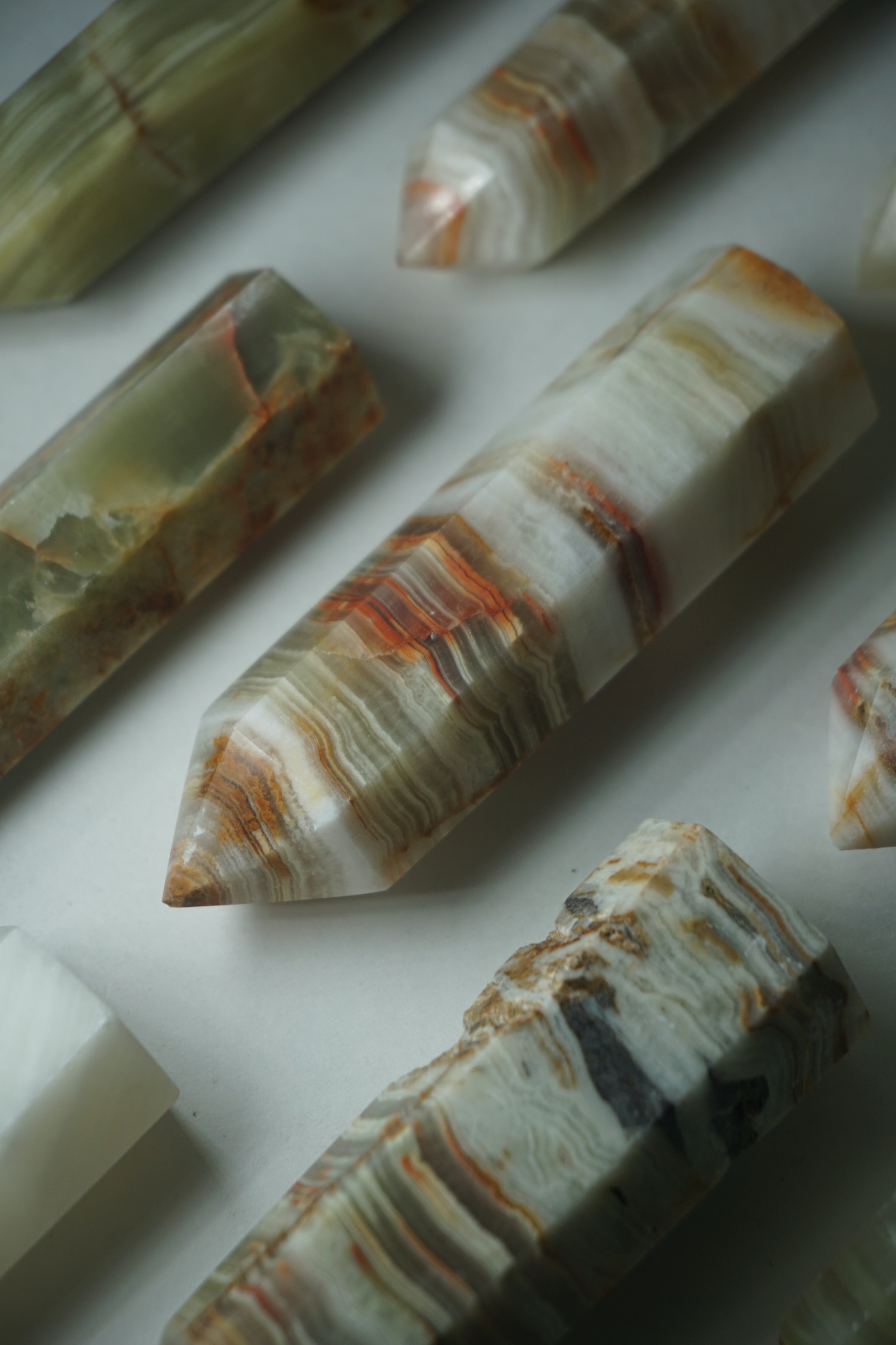 green onyx crystal tower