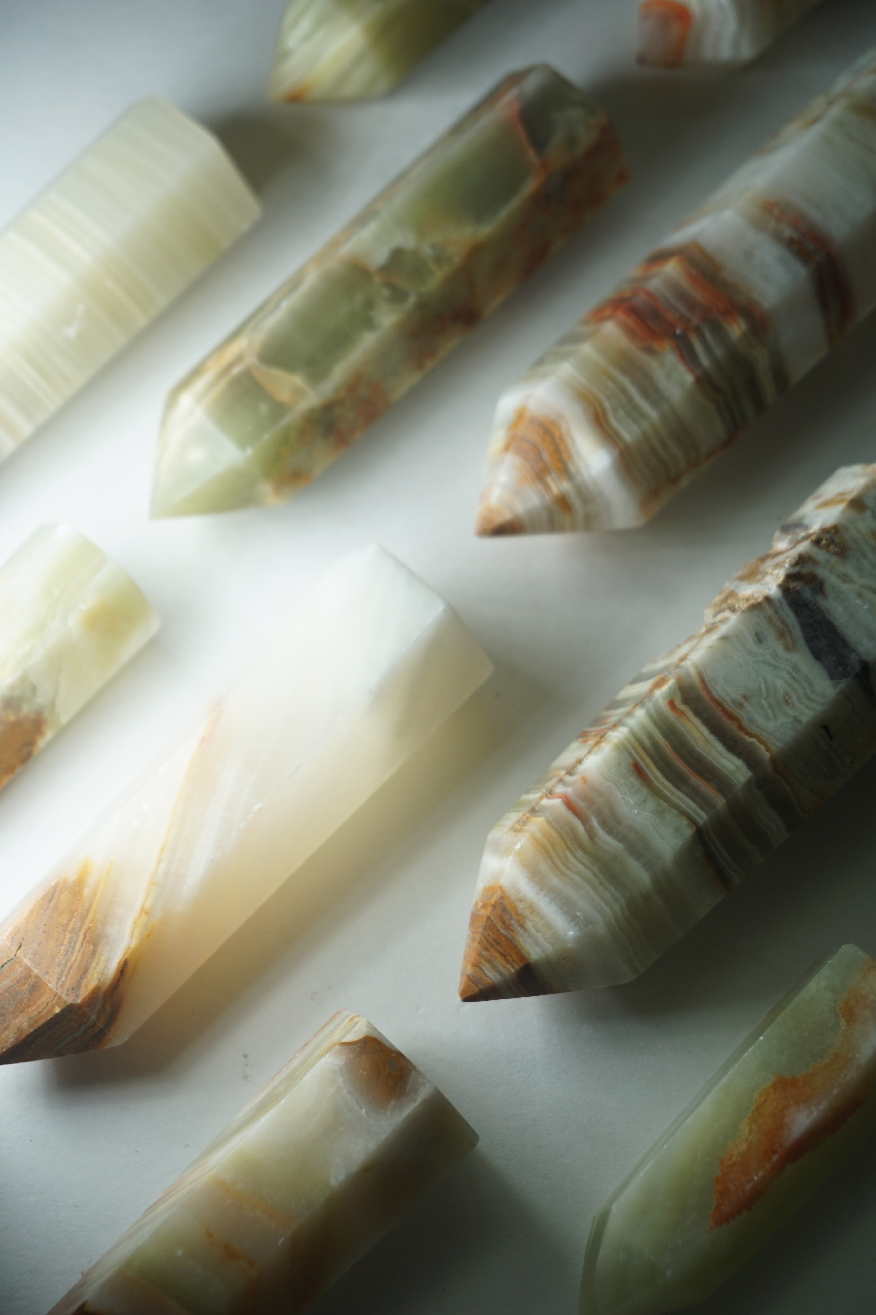 green onyx crystal tower