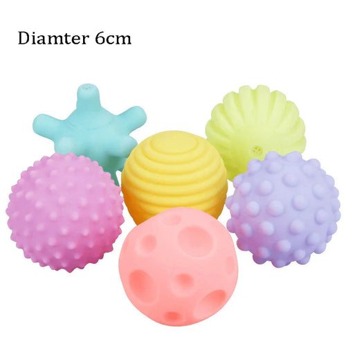 1-Pack Squeaky Dog Ball Toy 6 cm (2.36 in) Rubber Chew Toy for Small Dogs and Puppies