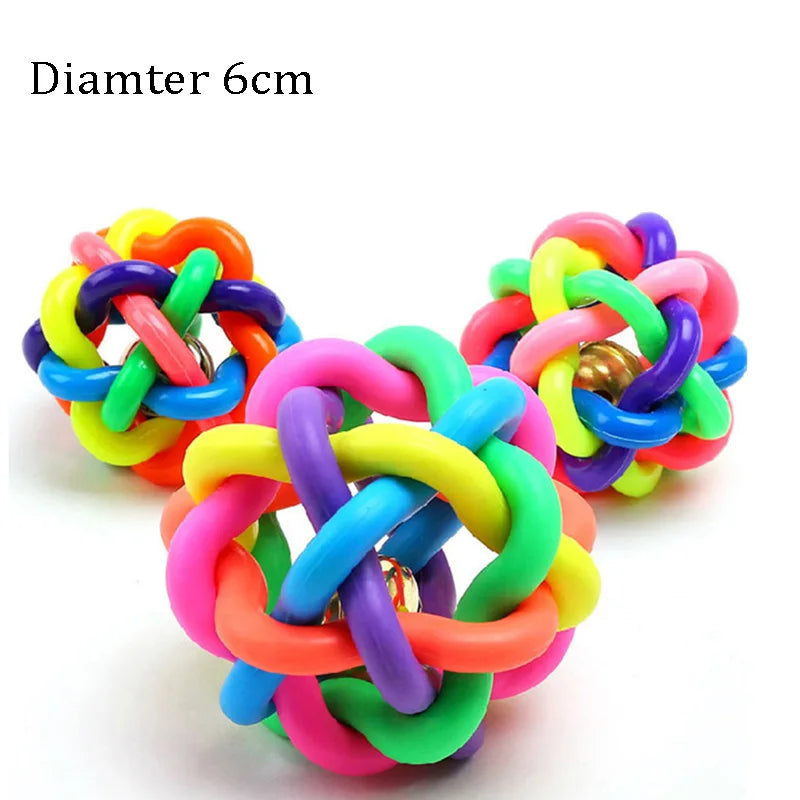 1-Pack Squeaky Dog Ball Toy 6 cm (2.36 in) Rubber Chew Toy for Small Dogs and Puppies