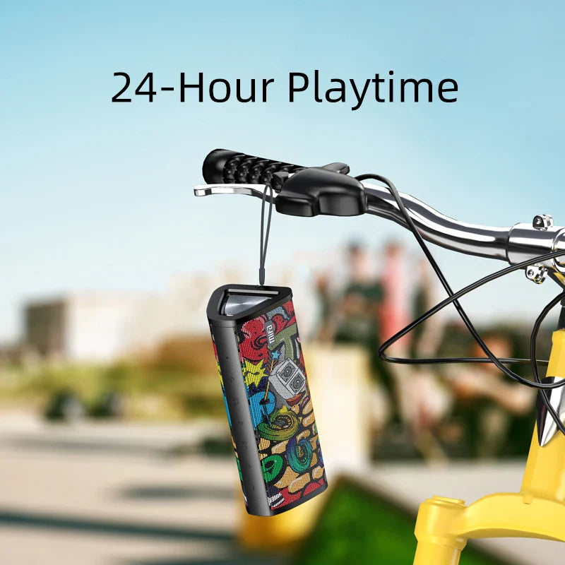 Portable Bluetooth Speaker 20W 360° Stereo Sound IPX7 Waterproof Wireless Bluetooth 5.0 24-Hour Playtime