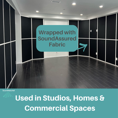 Fire Treated Acoustic Fabric - SoundAssured Dual Layer Acoustical Fabric (100% Acoustic Transparency)