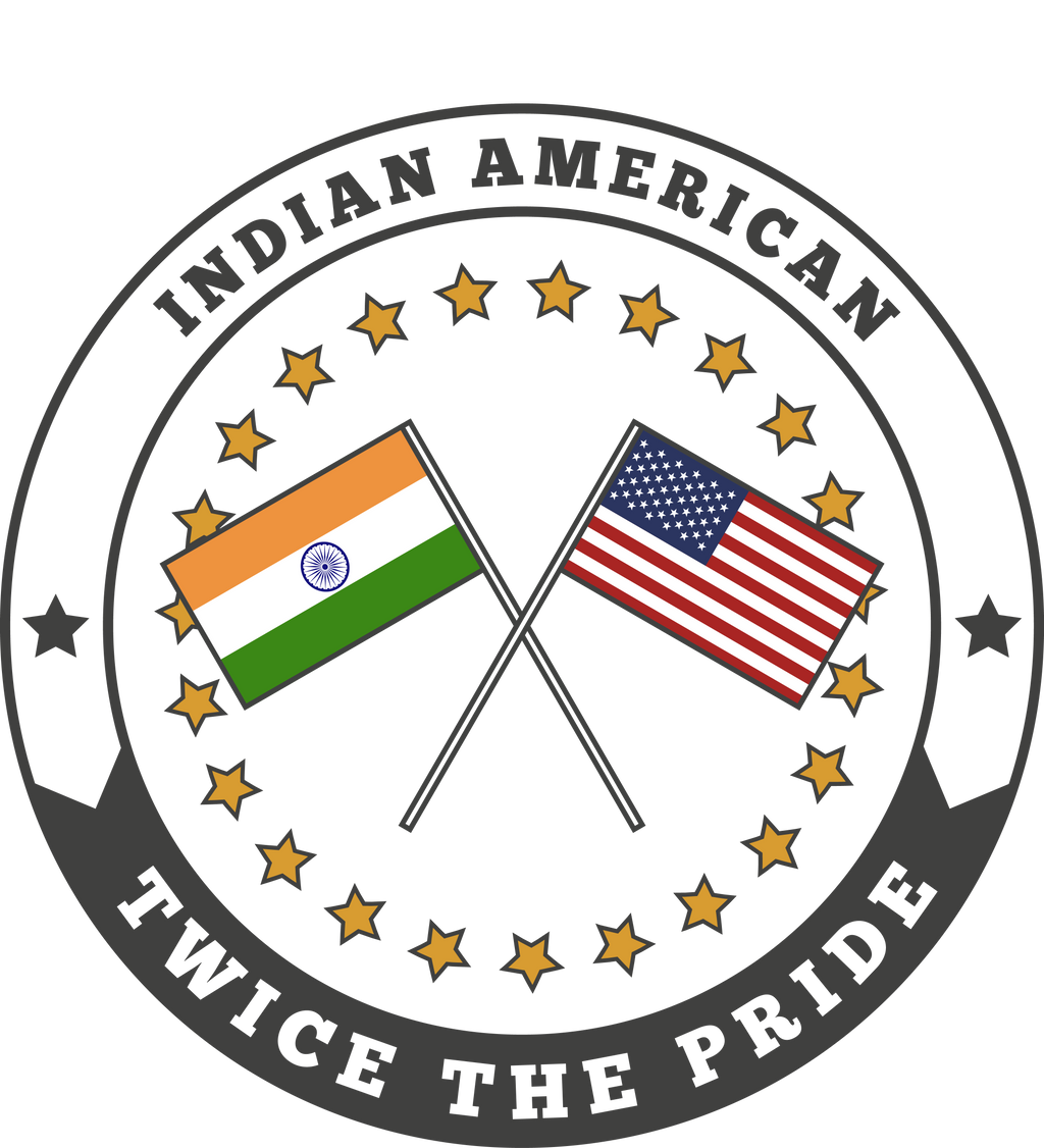 Indian-American Sticker: "Twice the Pride"