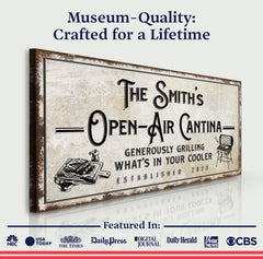 Family Open Air Cantina Sign