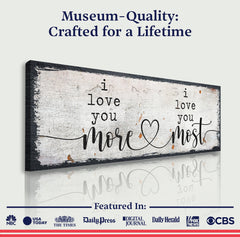 I Love You More I Love You Most Sign II