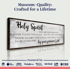 Holy Spirit You Are Welcome Here Sign