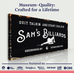 Billiards Room Sign