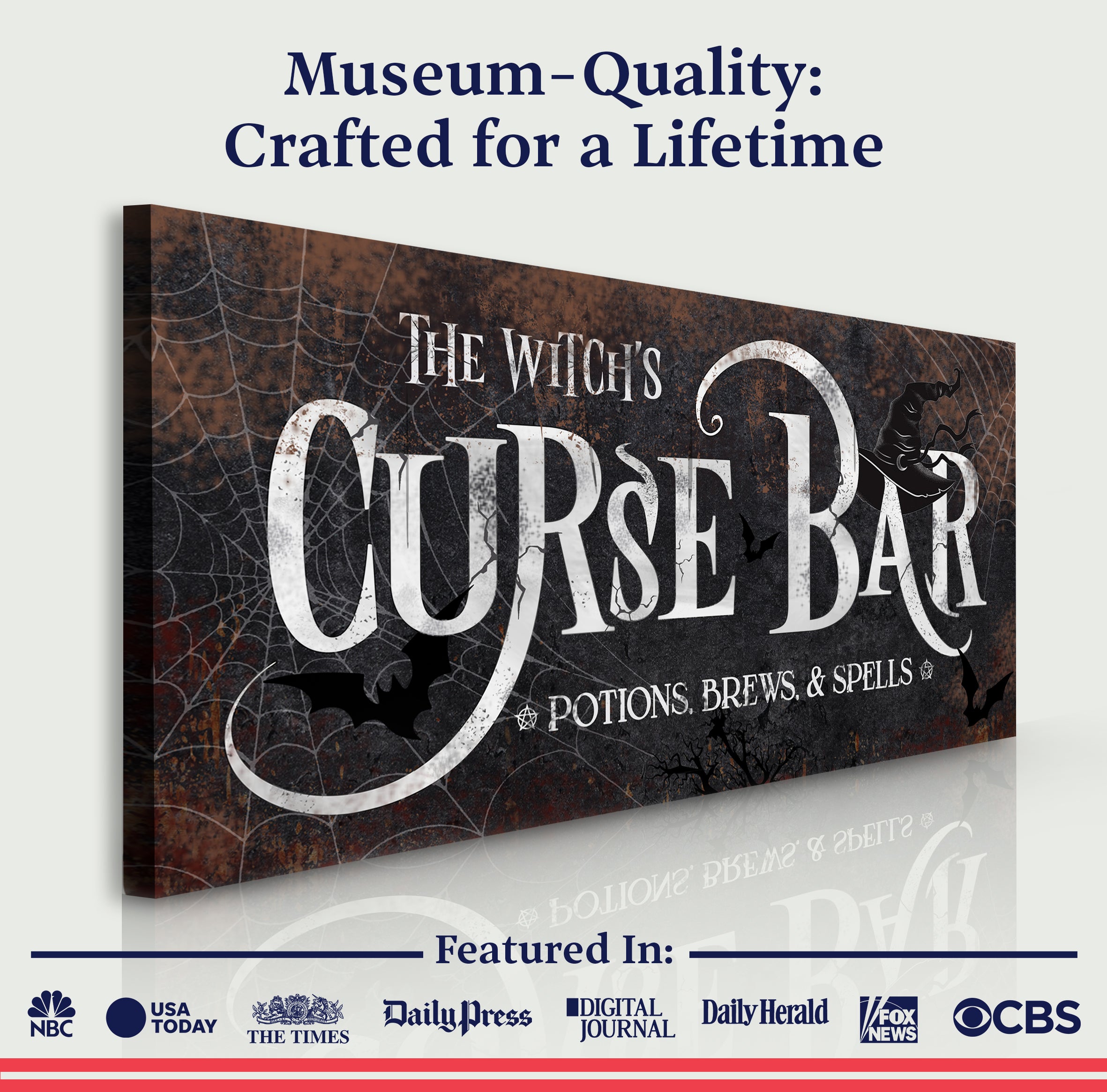 The Witch's Curse Bar Halloween Sign III