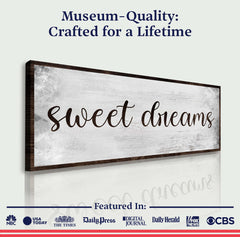 Sweet Dreams Bedroom Grunge Sign