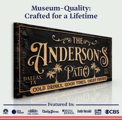 Personalized Patio Sign