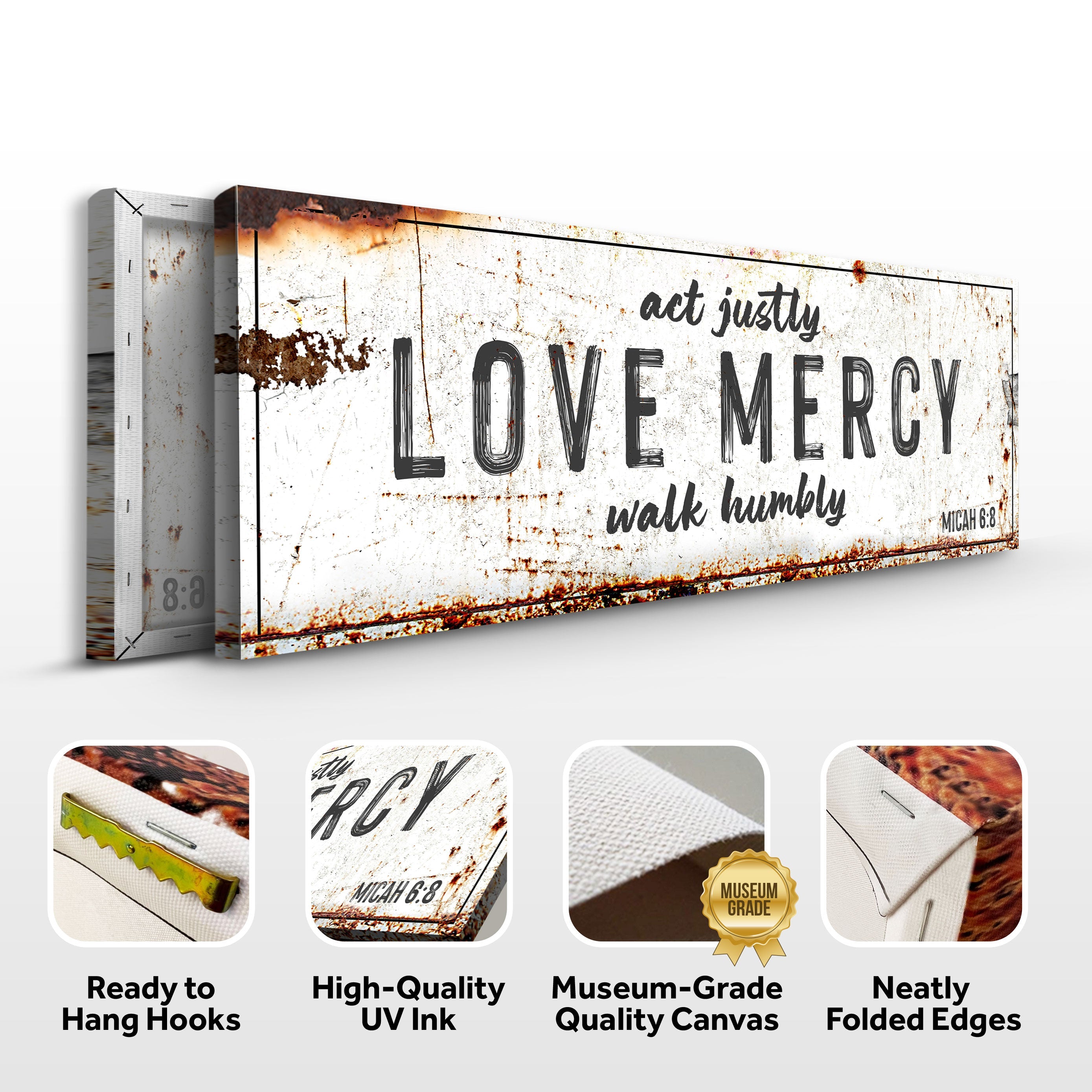 Act Justly Love Mercy Walk Humbly Faith Sign