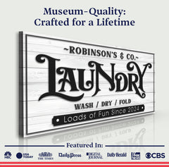 Laundry Room Sign IX