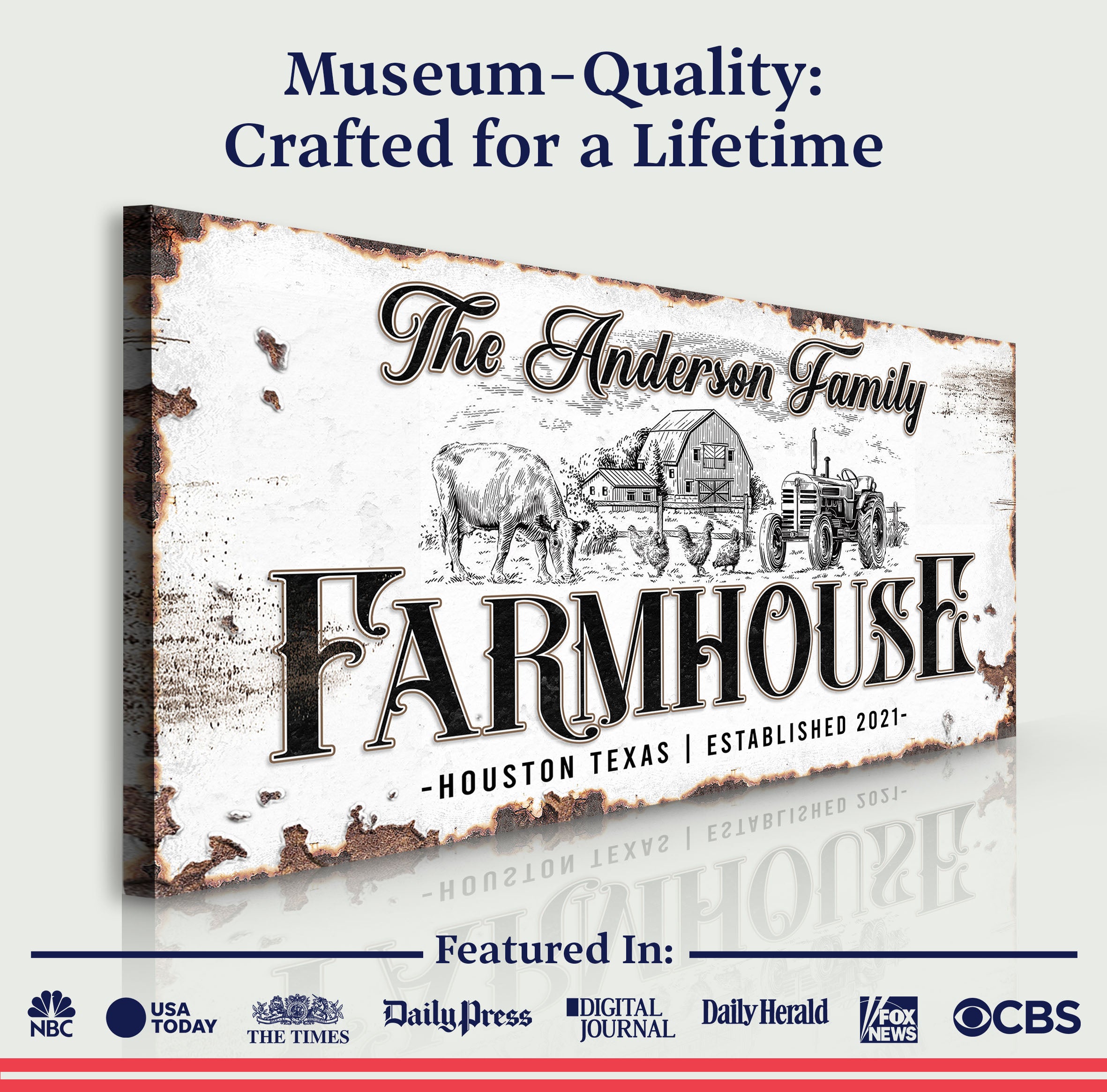 Personalized Farmhouse Sign III