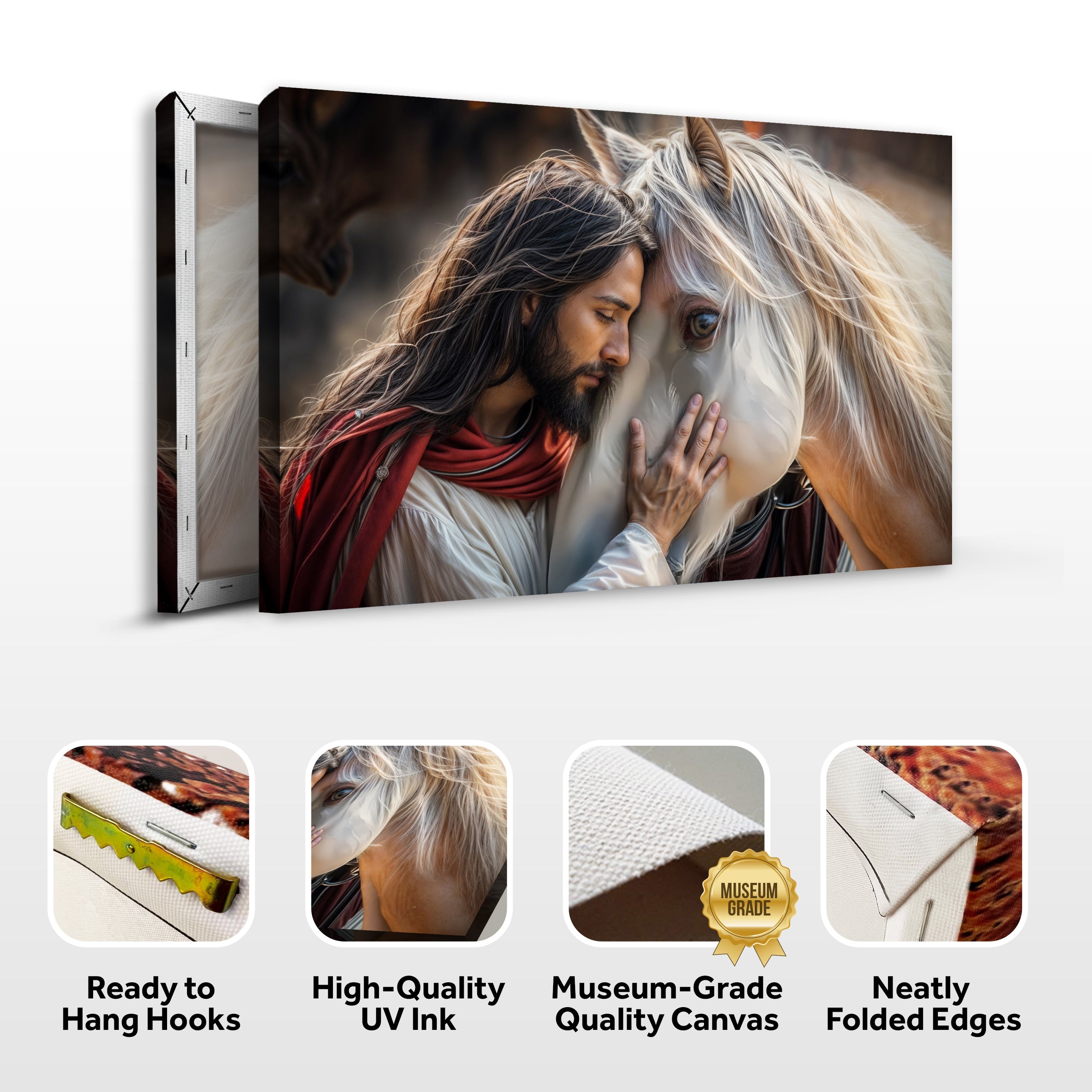 Jesus And Horse Faith Wall Art