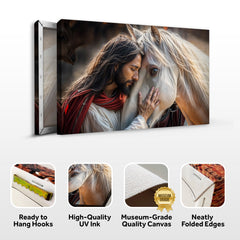 Jesus And Horse Faith Wall Art