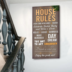 Patio Rules Sign