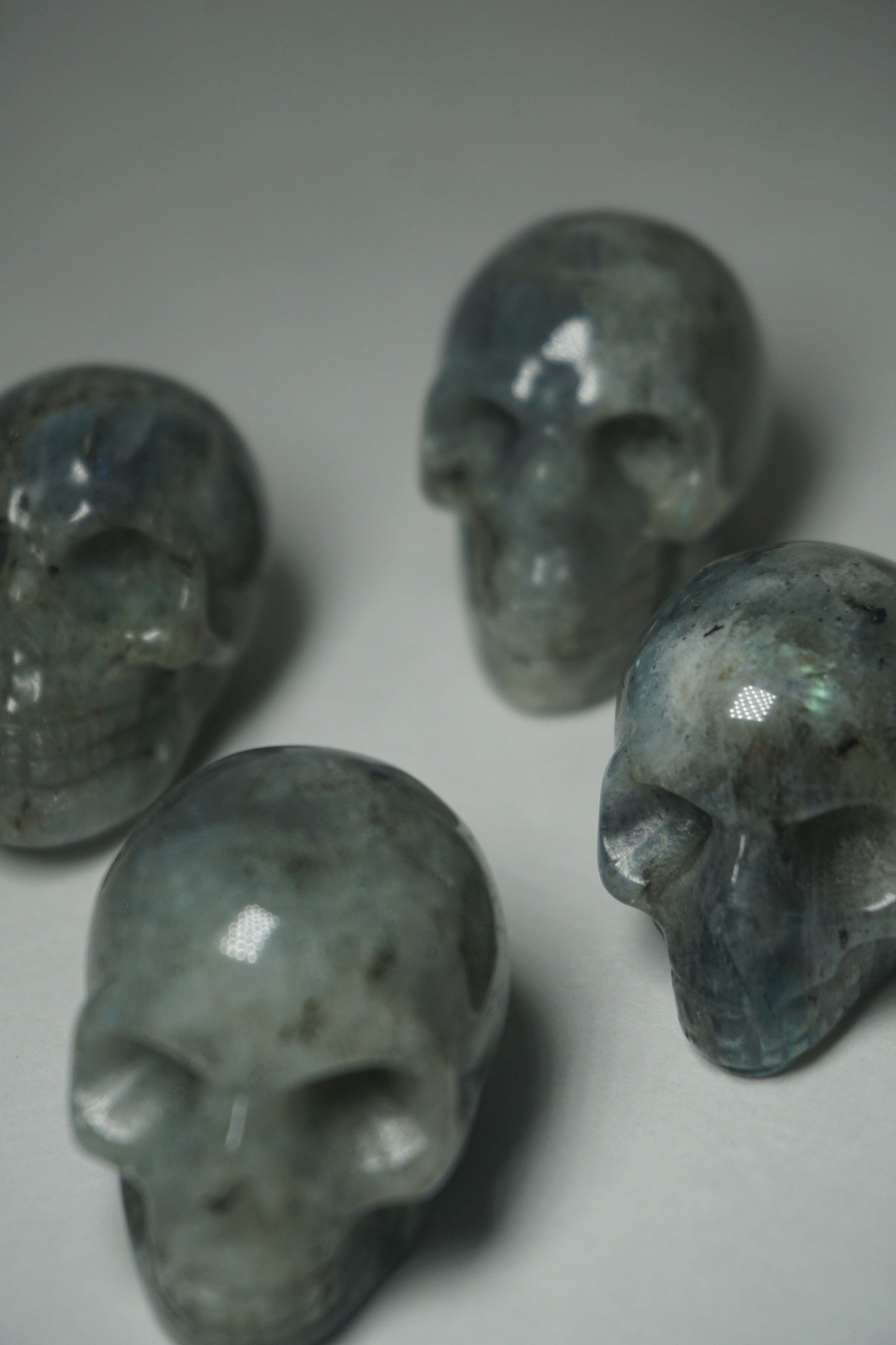 labradorite crystal skull