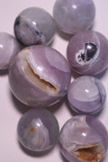 lavender fluorite crystal sphere
