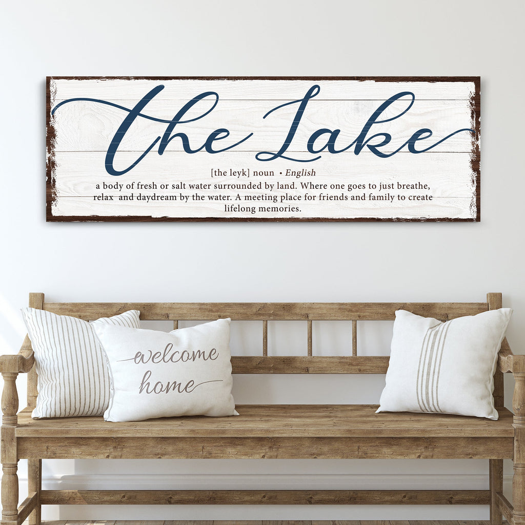 The Definition Of Lake Sign