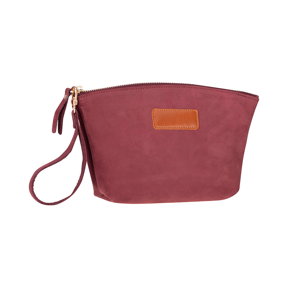 Avondale Premium Leather Dopp Kit - Travel Makeup Bag for Men & Women