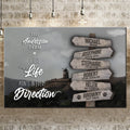 Where Life Points In Every Direction Family Farm Names Sign II