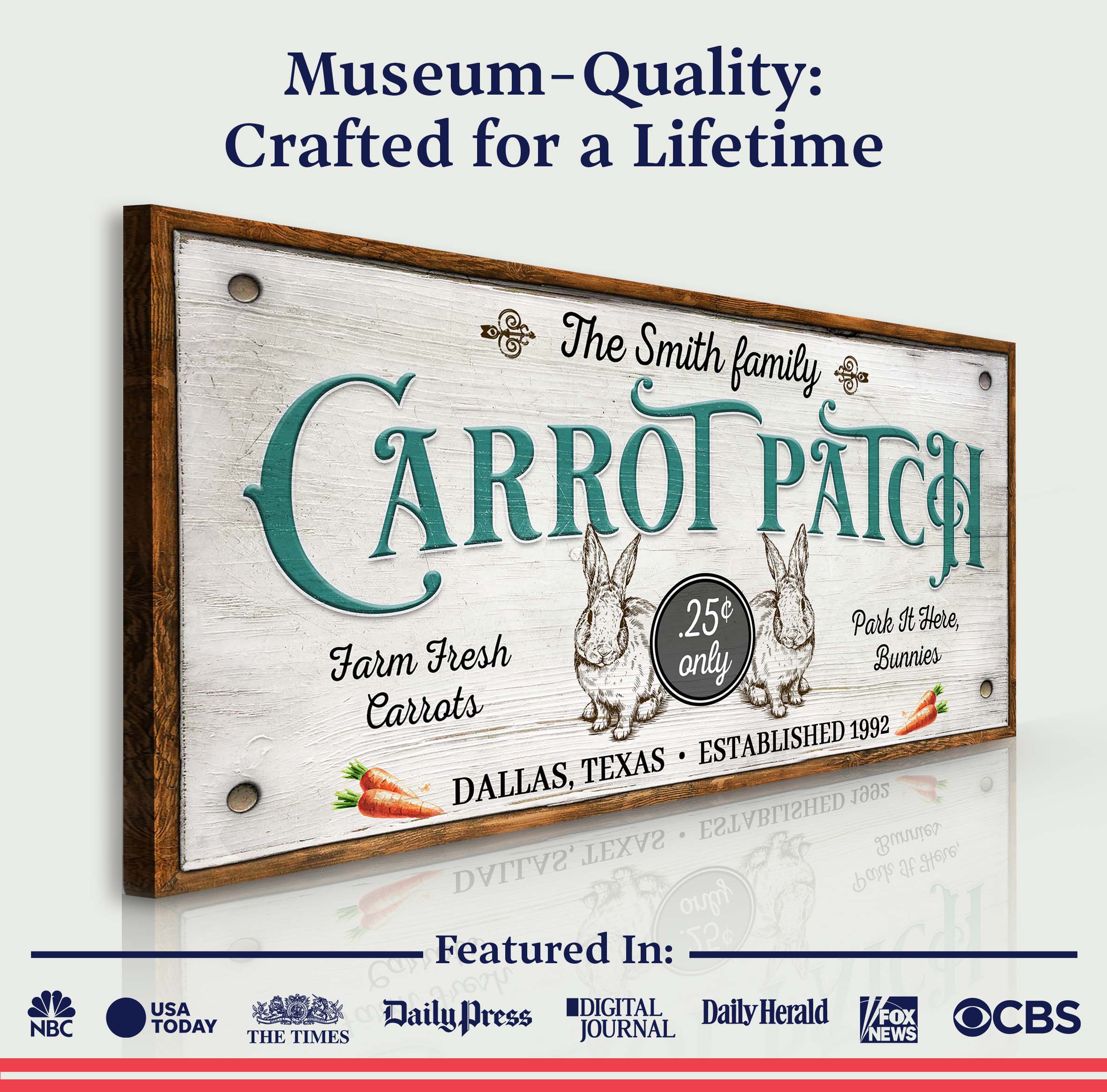 Farm Fresh Carrot Patch Sign II