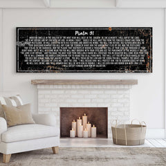 Psalm 91 - He Is My Refuge Sign