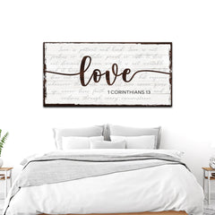 1 Corinthians 13 - Love Sign