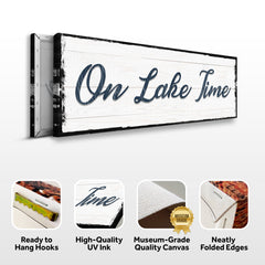 On Lake Time Sign