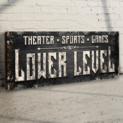 Lower Level Sign