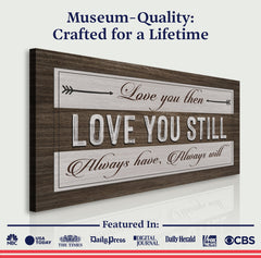 Love You Then Love You Still Sign