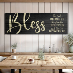 Bless The Food Before Us And The Love Between Us Sign VI