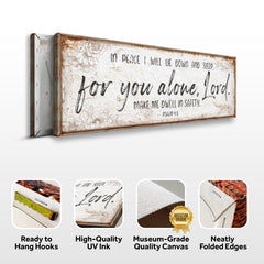 In Peace I Will Lie Down And Sleep For You Alone Lord Psalm 4:8 Faith Sign