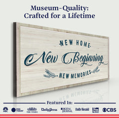 New Home, New Beginning Sign III