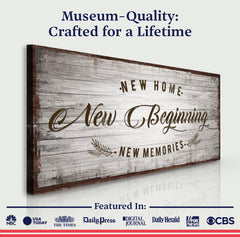 New Home, New Beginning Sign IV