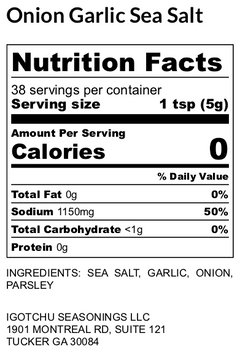 Igotchu Onion Garlic Sea Salt