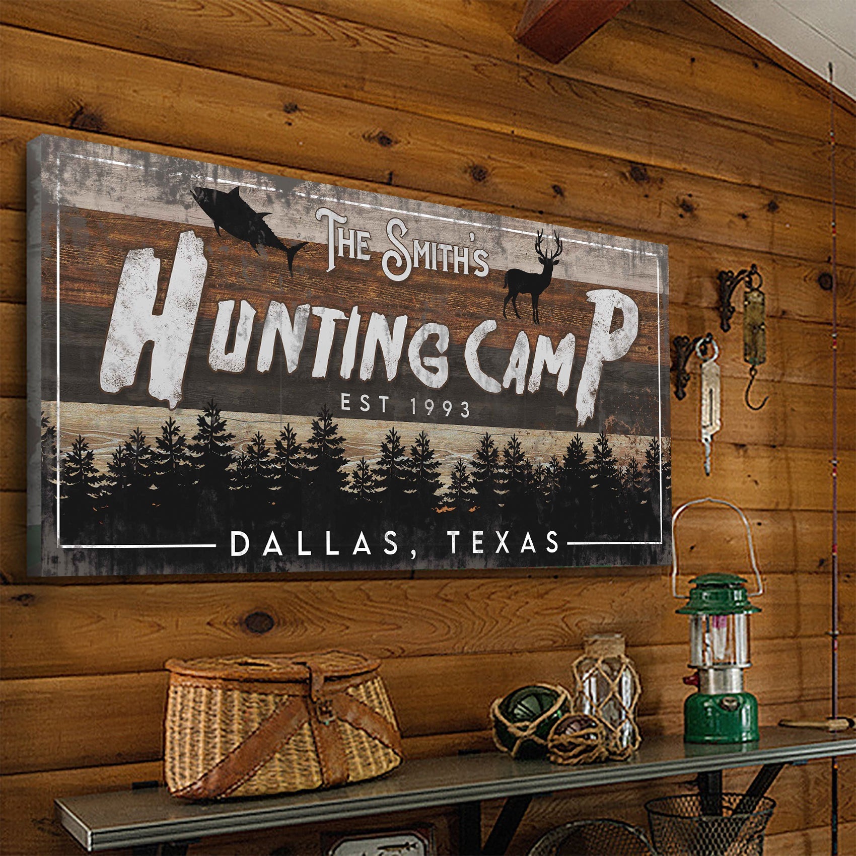 Fishing And Hunting Sign IV