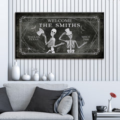 Gothic Welcome Sign